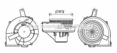 AVA QUALITY COOLING st8046 -  Электродвигатель, вентиляция салона
